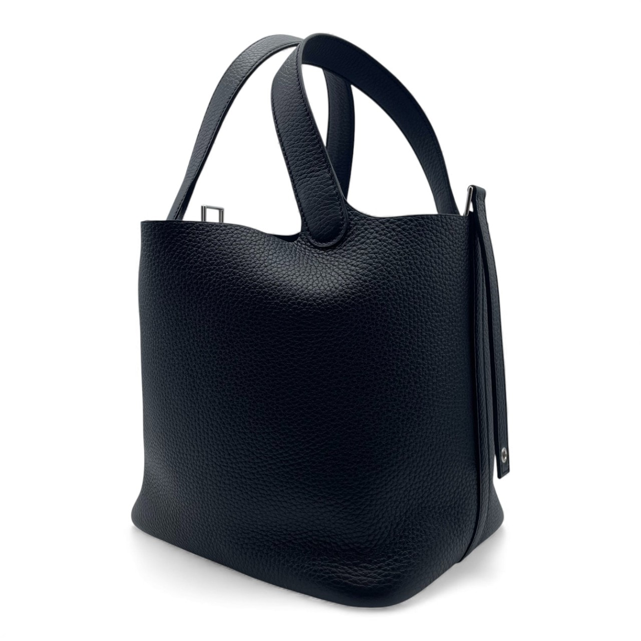 エルメス ピコタンロック MM ノワール トリヨンクレマンス シルバー金具 K刻印