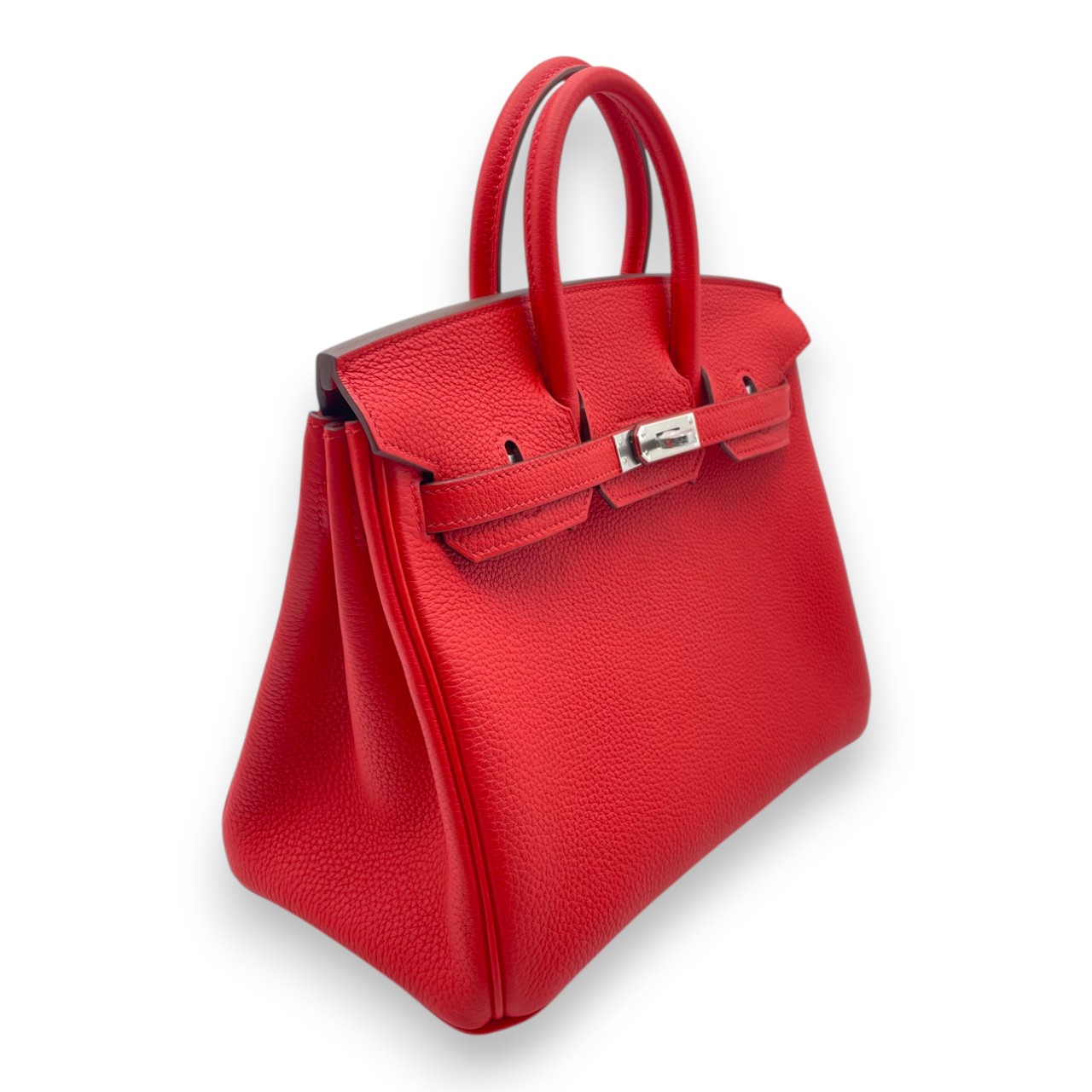 エルメス バーキン 25 ルージュドクール トゴ シルバー金具 K刻印