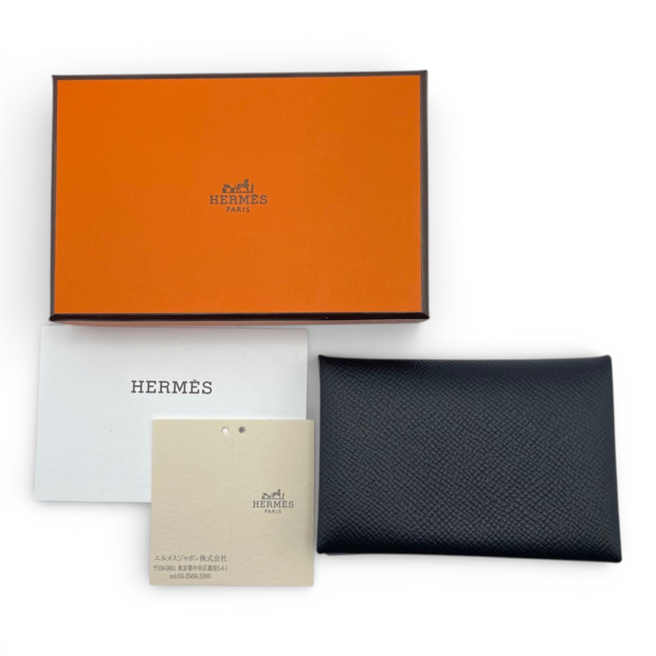 エルメス カルヴィ ノワール エプソン シルバー金具 U刻印