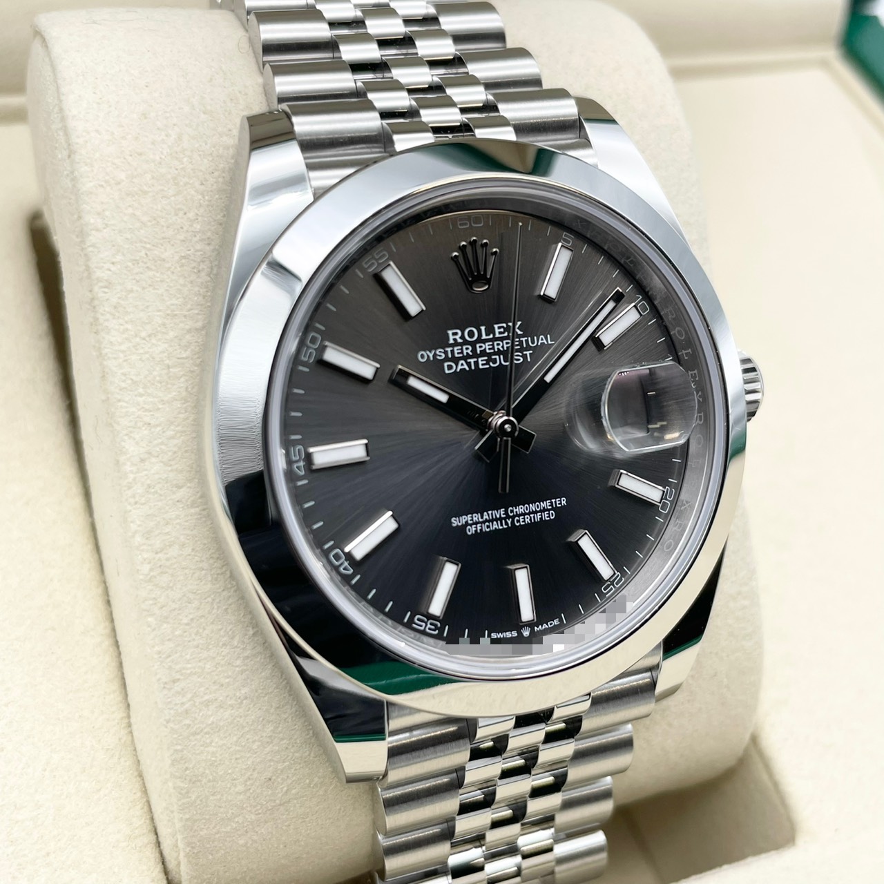 ロレックス デイトジャスト 126300 ブライトブルー ジュビリーブレス 41mm