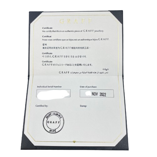 グラフ マルチバタフライシルエットペンダント ホワイトゴールド