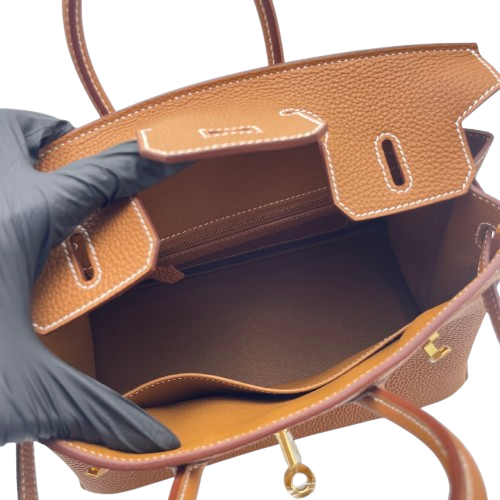 エルメス バーキン 25 ゴールド トゴ ゴールド金具 W刻印 - ブランド品