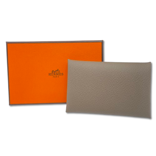 エルメス カルヴィ エトゥープ エプソン シルバー金具 W刻印