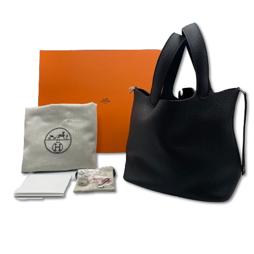 エルメス ピコタンロック MM ノワール トリヨンクレマンス シルバー