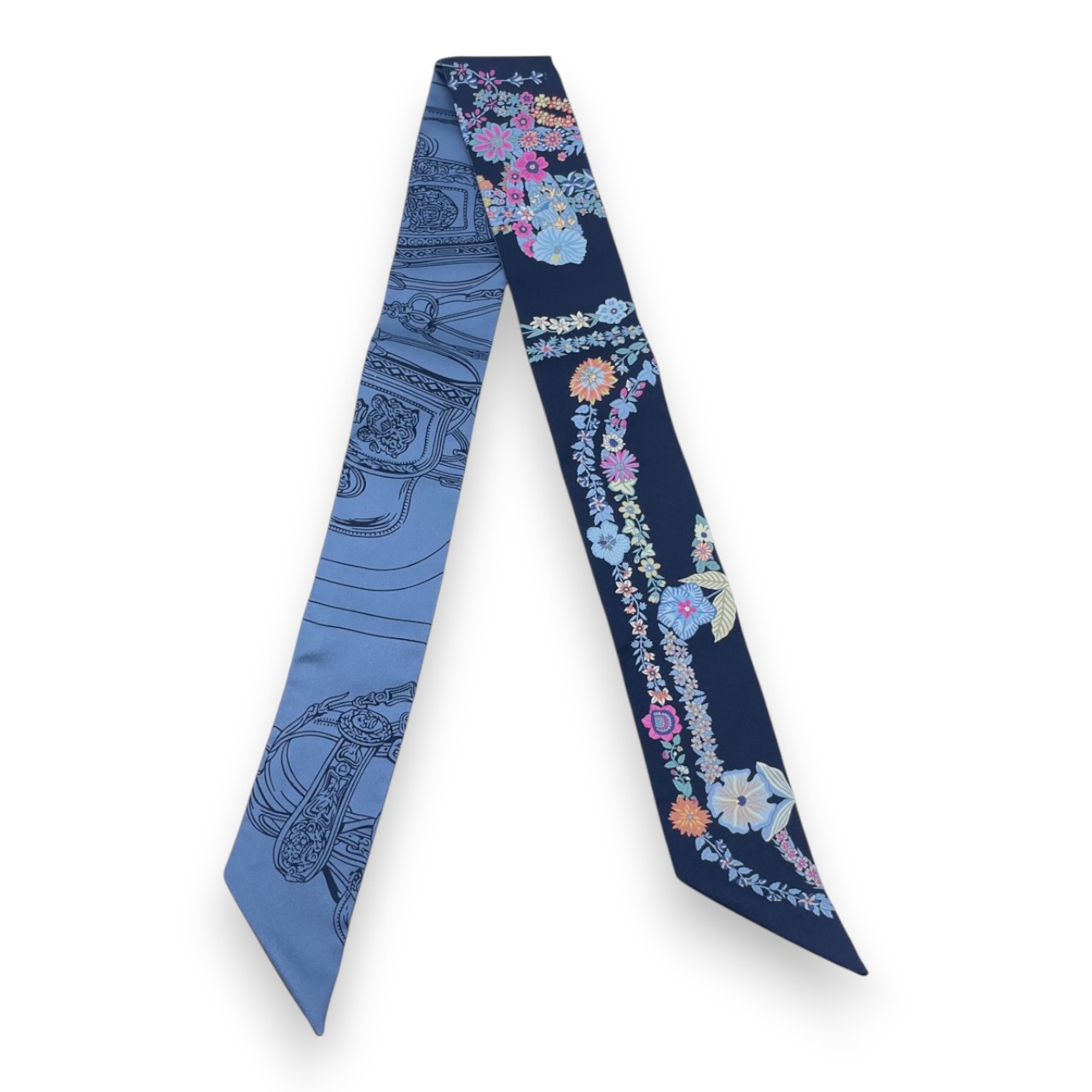 エルメスツイリー /ブリッド・ドゥ・ガラ・アン・フルール/2本セット Twilly 《ブリッド・ドゥ・ガラ・アン・フルール&アイライナー