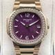 【箱・保証書完備】パテックフィリップ ノーチラス 7010R-013 パープル ローズゴールド 32㎜