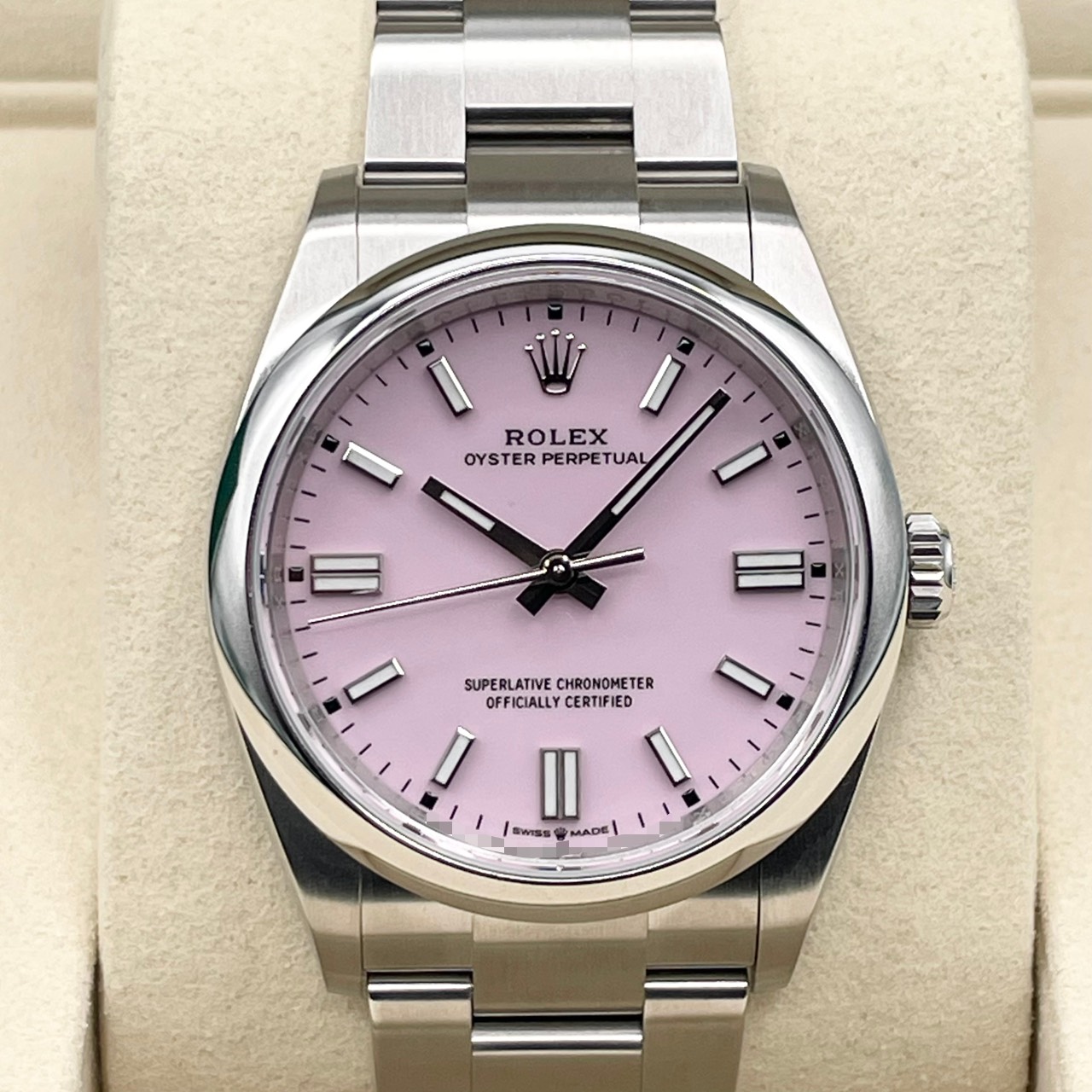 ロレックス オイスターパーペチュアル 126000 キャンディピンク  ステンレスチール 36mm