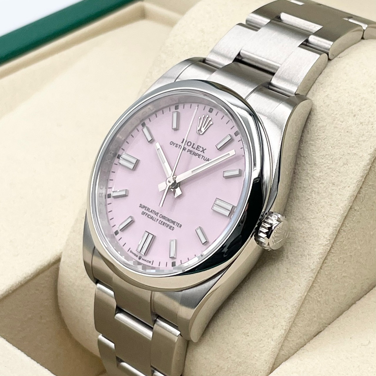 ロレックス オイスターパーペチュアル 126000 キャンディピンク  ステンレスチール 36mm
