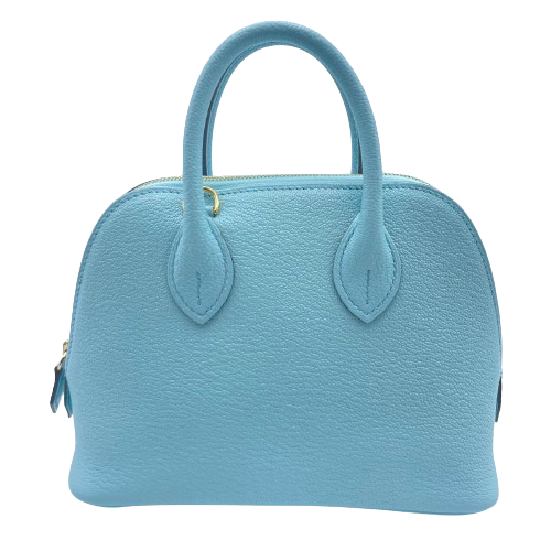 エルメス ボリードミニ セレスト シェーブル ゴールド金具 B刻印