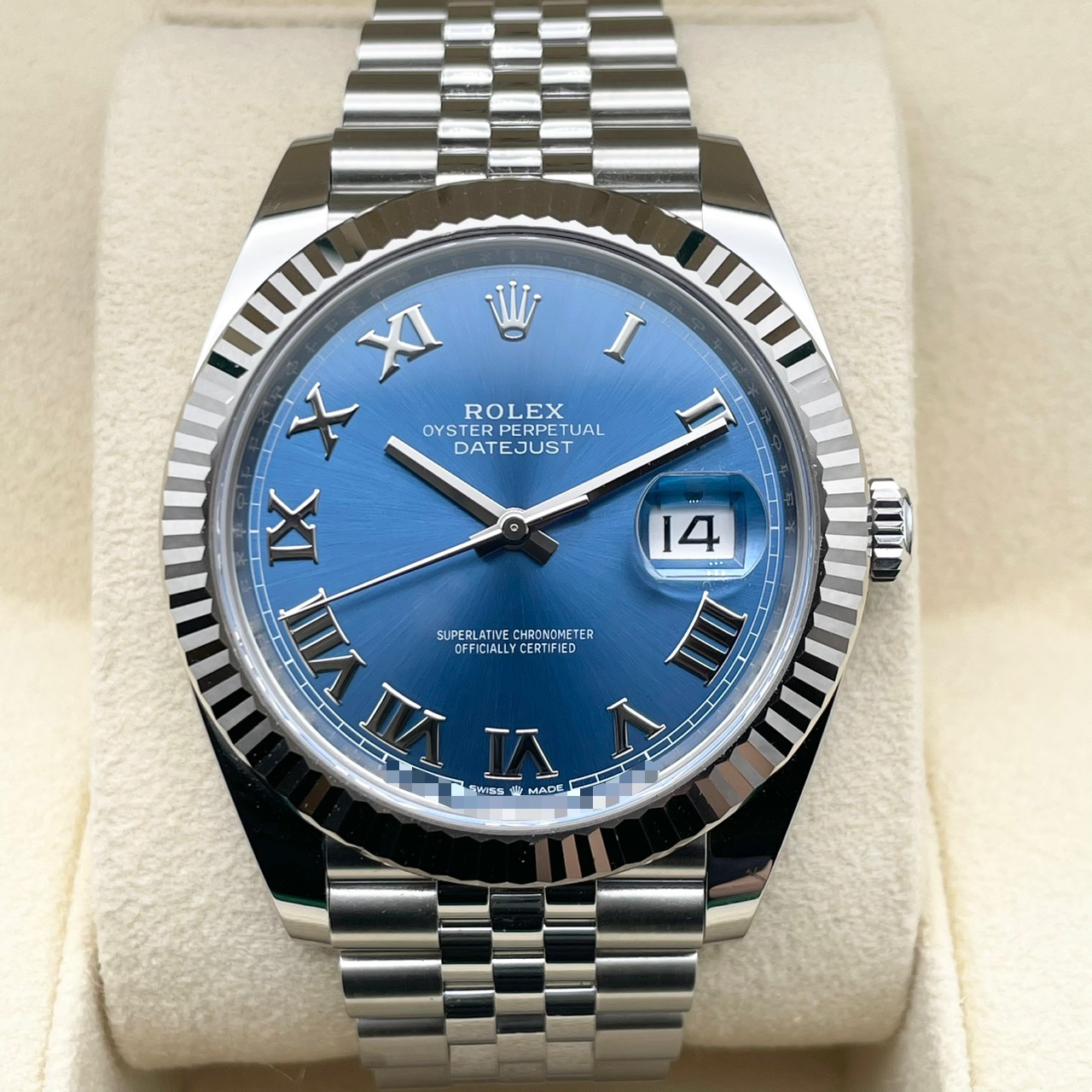 ロレックス デイトジャスト 126334 アズーロブルー ローマン ジュビリーブレス 41ｍｍ