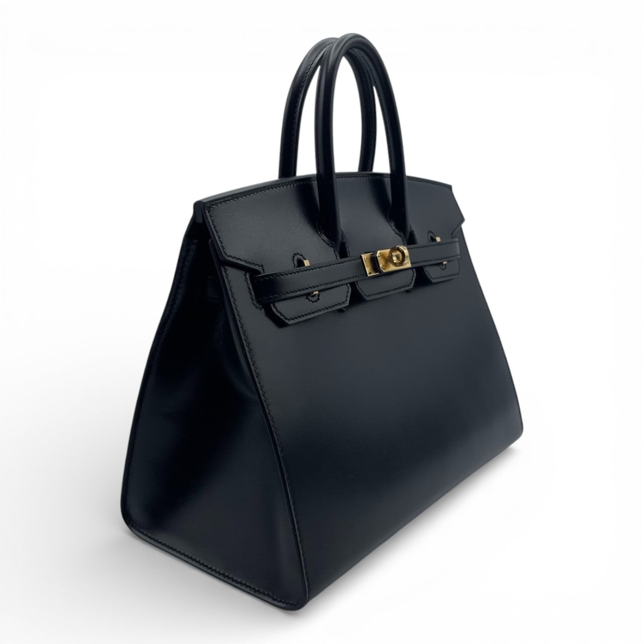 エルメス バーキン セリエ 25 ノワール ボックスカーフ ゴールド金具 K