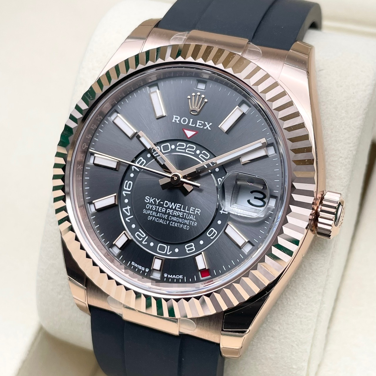 【定価以下の新品スレート！全面保護シール付き！】ロレックス スカイドゥエラー 336235 スレート 42mm