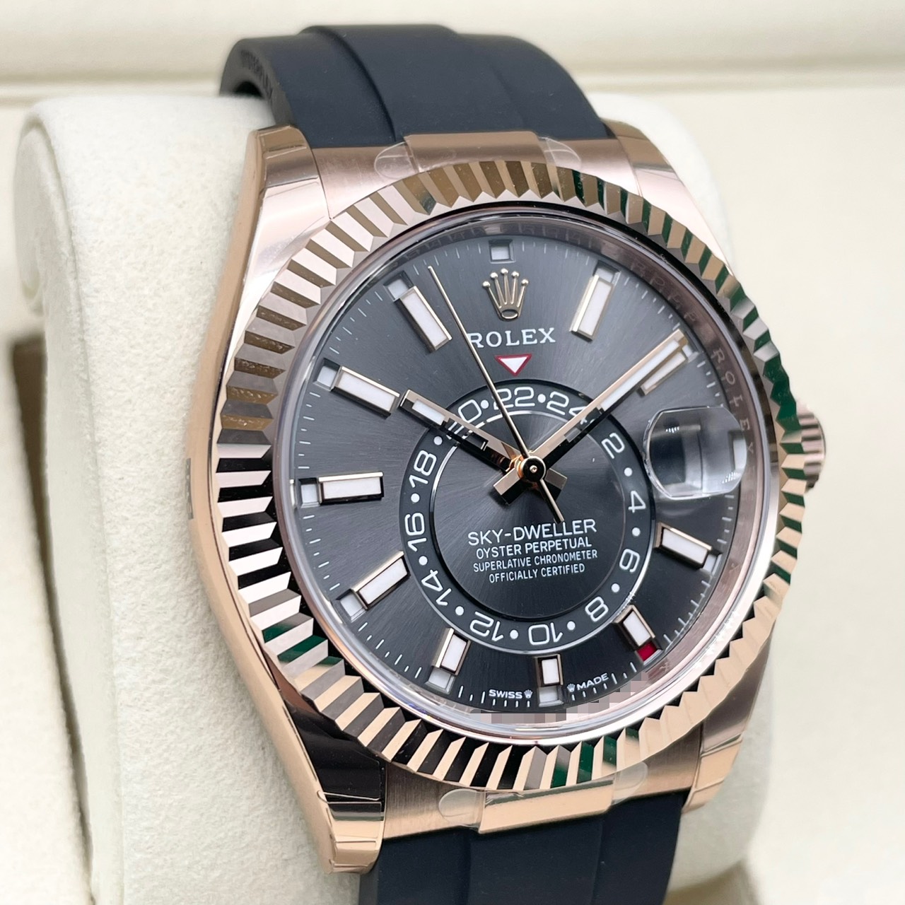 【定価以下の新品スレート！全面保護シール付き！】ロレックス スカイドゥエラー 336235 スレート 42mm