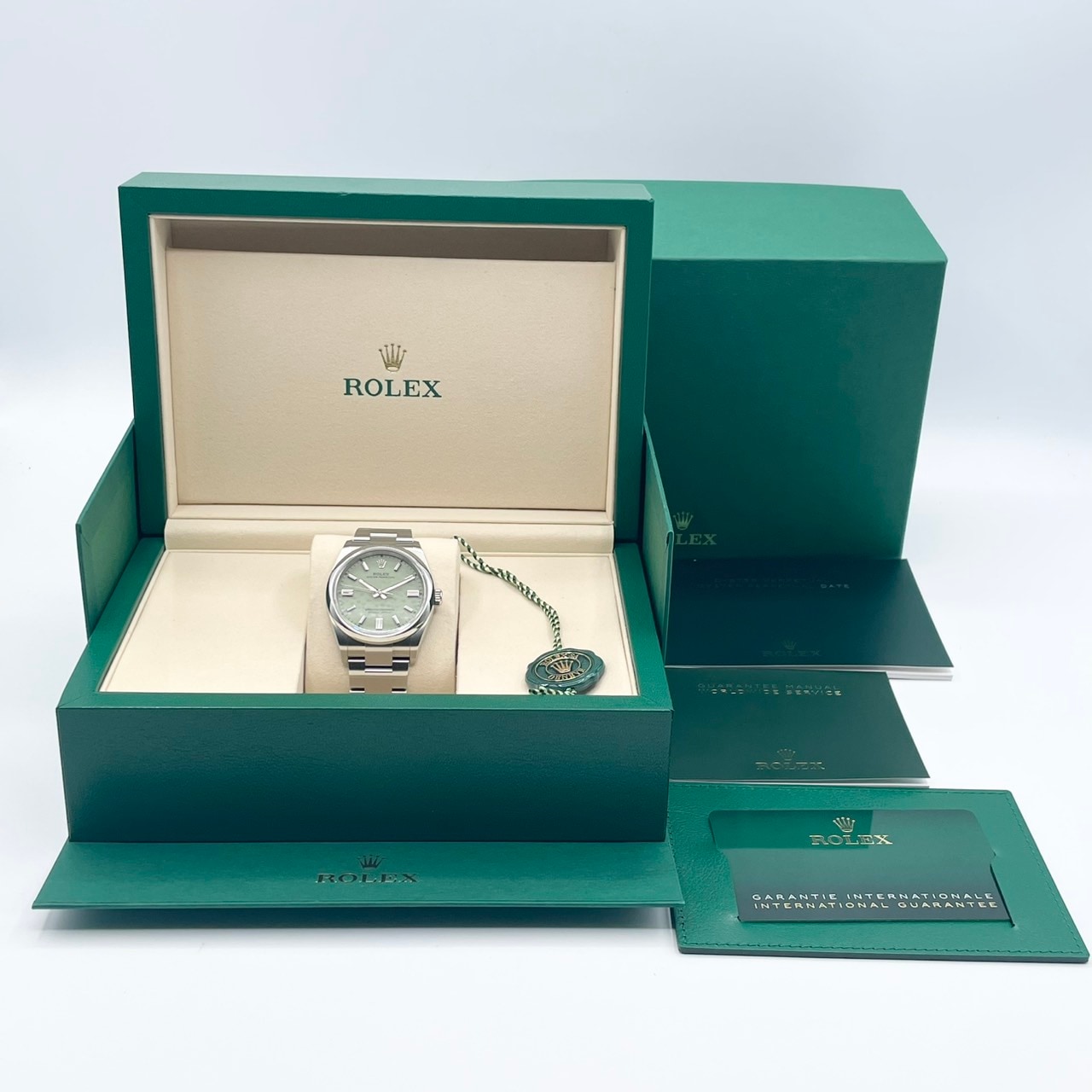 ロレックス オイスターパーペチュアル 126000 ピスタチオグリーン ステンレスチール 36mm