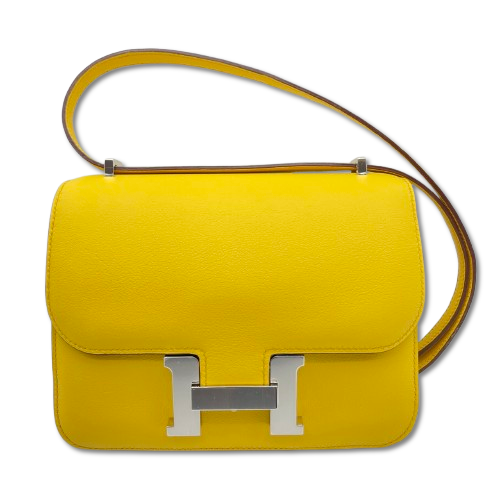 【現金特価】エルメス コンスタンス ミニ18 ミラー付き サン スイフト シルバー金具 W刻印