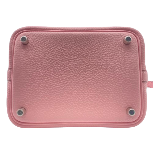 エルメス ピコタンロック PM  ローズサクラ トリヨンクレマンス  シルバー金具 B刻印