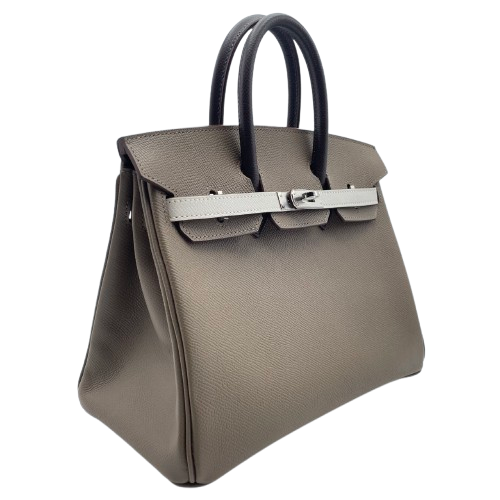 現金特価】エルメス バーキン 25 トリコロール エトゥープ/グリペール