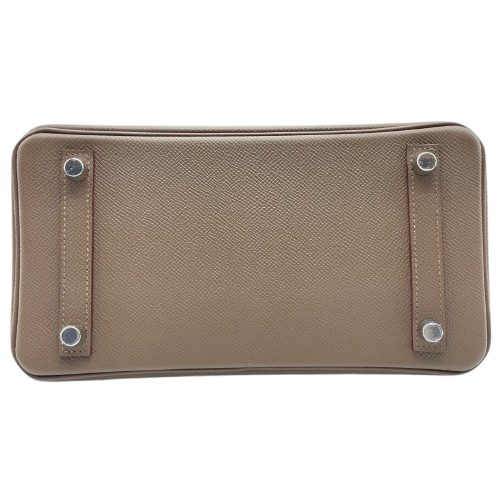 【現金特価】エルメス バーキン 25 トリコロール エトゥープ/グリペール/エベンヌ エプソン シルバー金具 B刻印