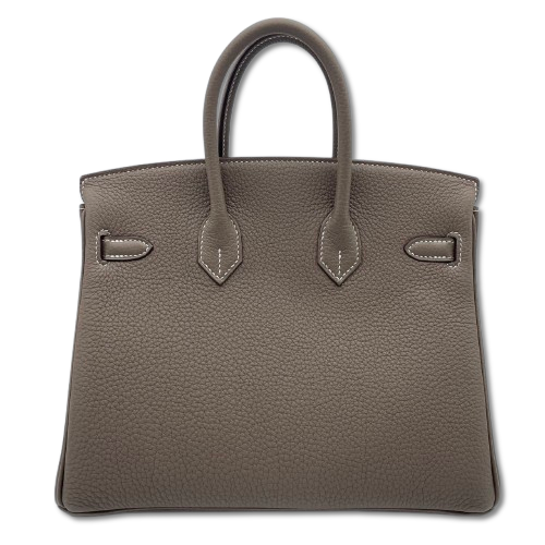 エルメス バーキン 25 エトゥープ トゴ シルバー金具 K刻印