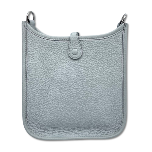 エルメス ミニエヴリン アマゾーヌ TPM ブルーペール トリヨンクレマンス シルバー金具 B刻印