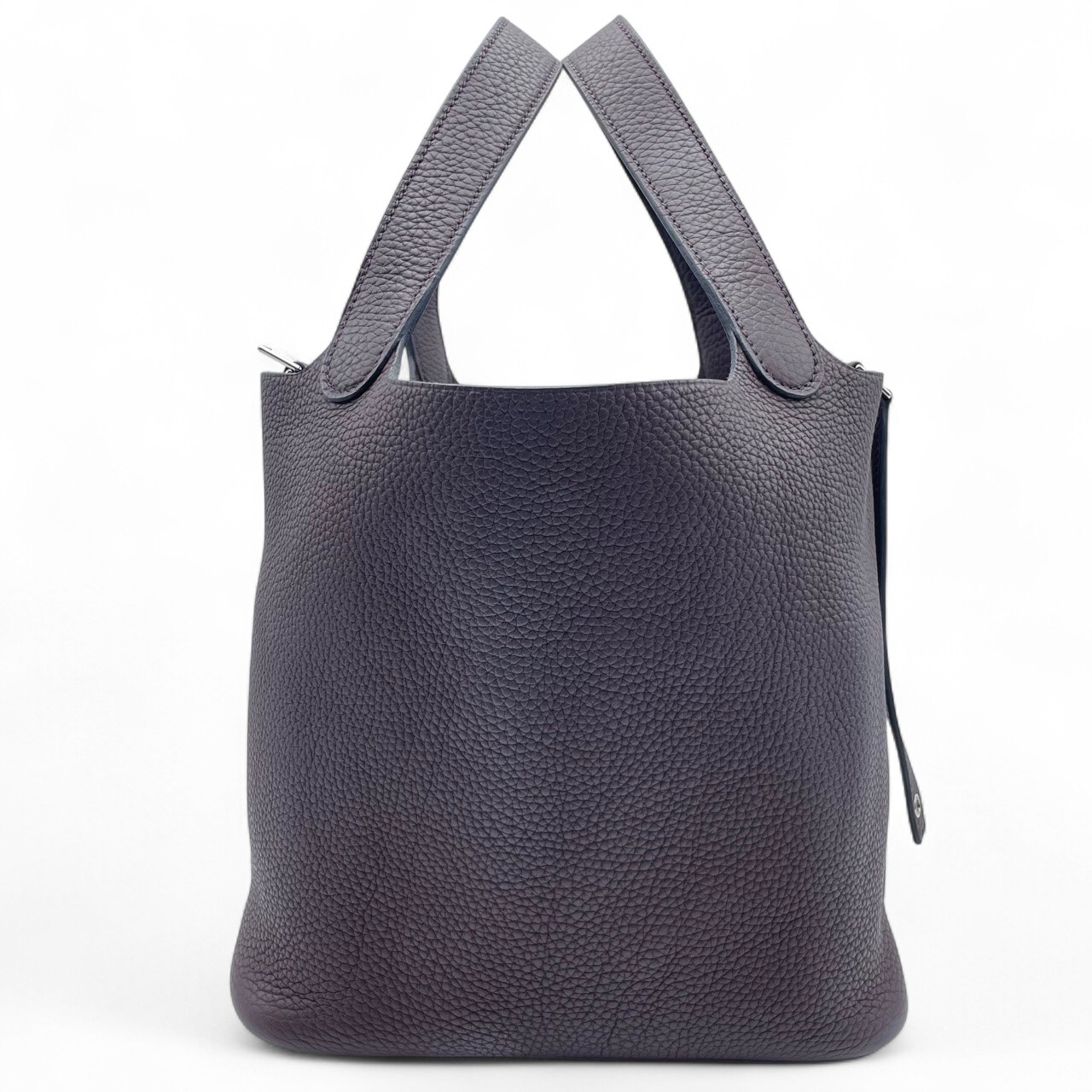 エルメス ピコタンロック MM ルージュセリエ トゴ シルバー金具 U刻印