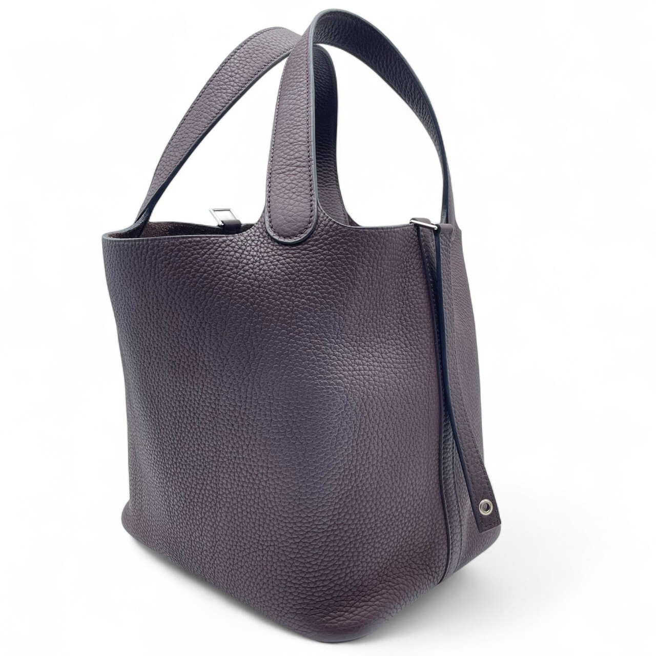 エルメス ピコタンロック MM ルージュセリエ トゴ シルバー金具 U刻印