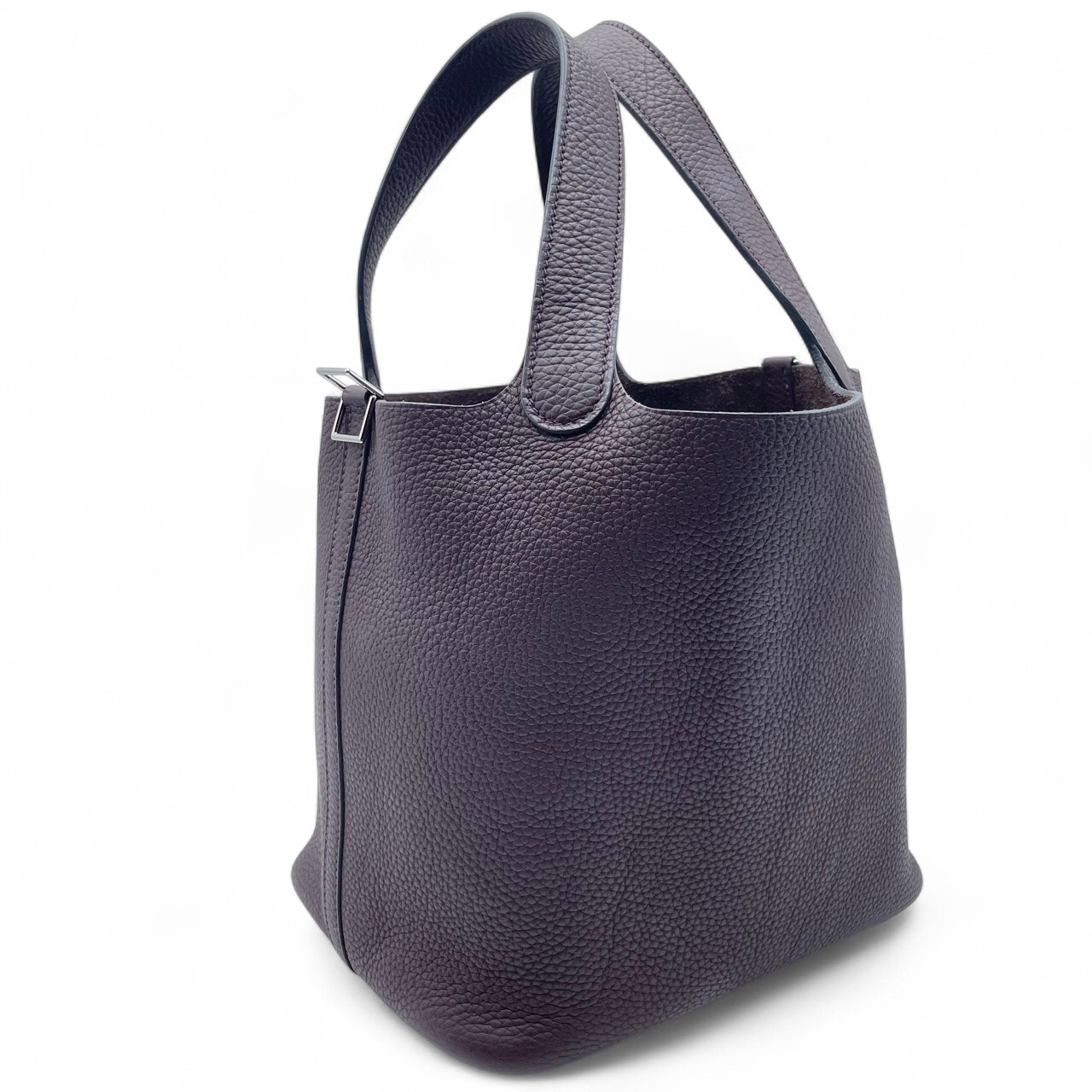 エルメス ピコタンロック MM ルージュセリエ トゴ シルバー金具 U刻印