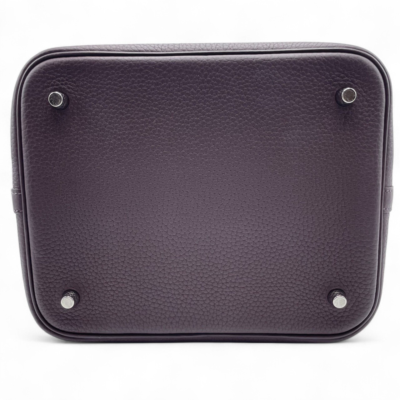 エルメス ピコタンロック MM ルージュセリエ トゴ シルバー金具 U刻印