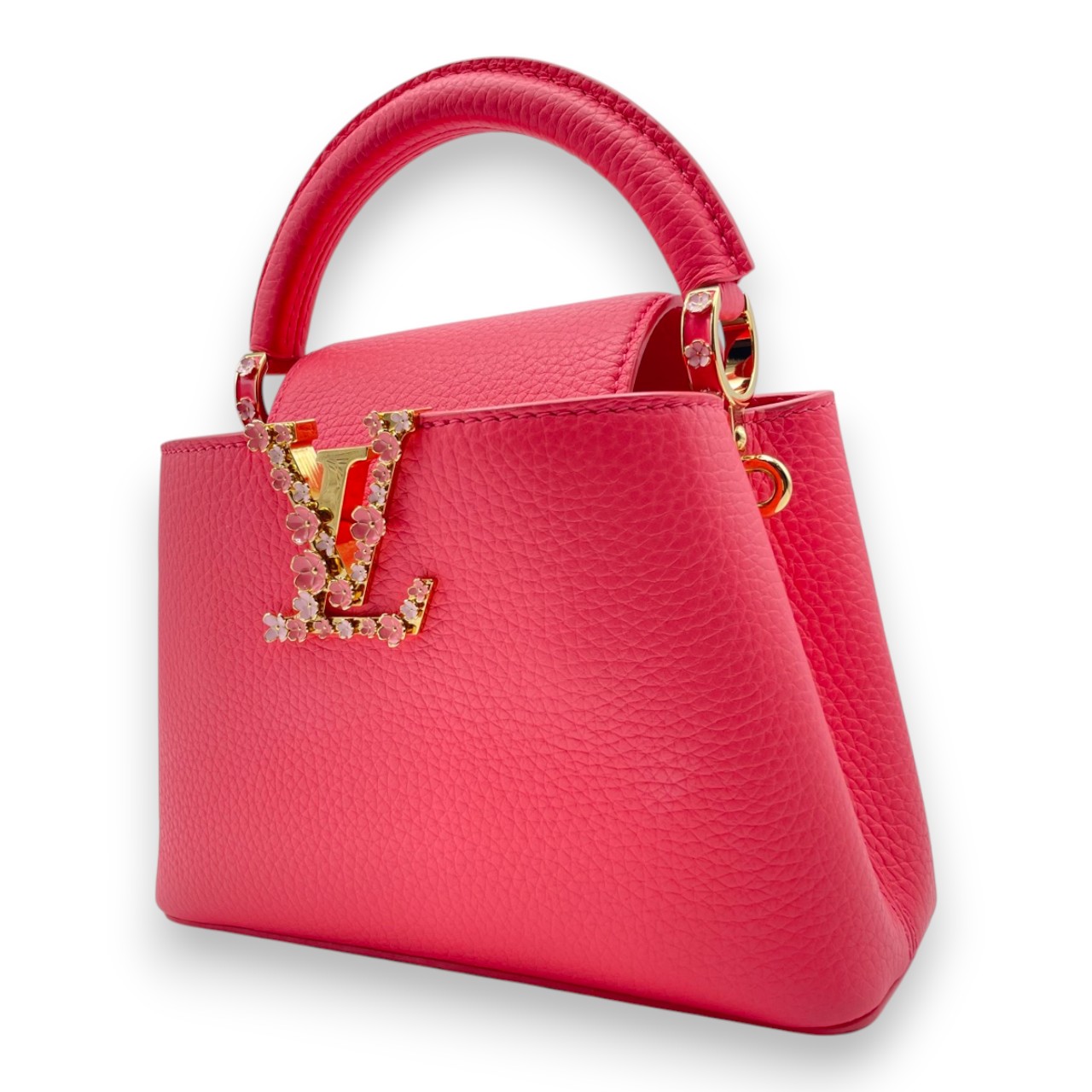 ルイヴィトン カプシーヌ ミニ 21 ピンクスカイ トリヨンレザー ゴールド金具 M23974