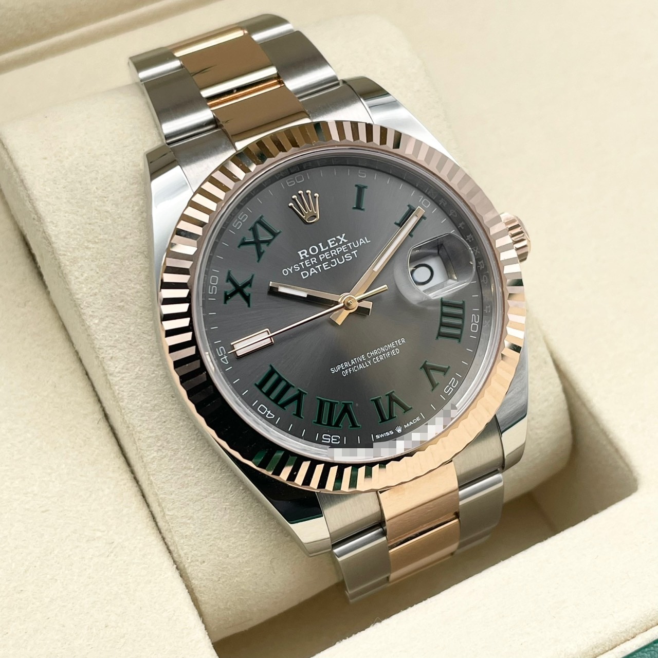 ロレックス デイトジャスト 126331 スレートローマン オイスターブレス 41mm