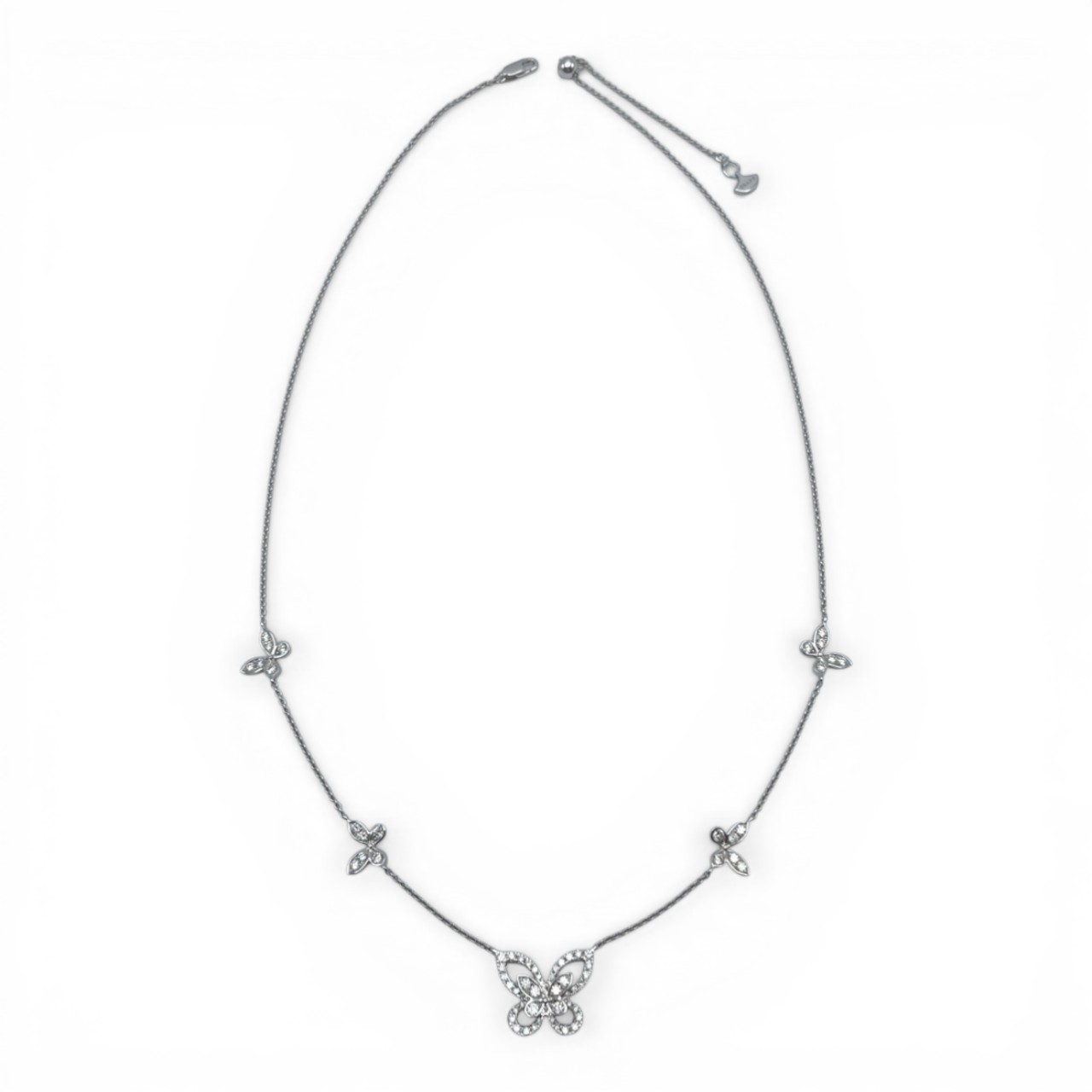 グラフ マルチ バタフライ シルエット ダイヤモンド ペンダント RGP746 K18 ホワイトゴールド