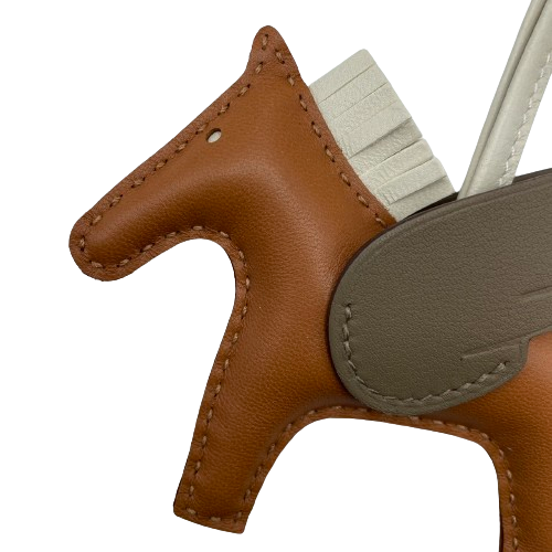 エルメス ロデオペガサス バッグチャーム PM ブラウン スイフト B刻印