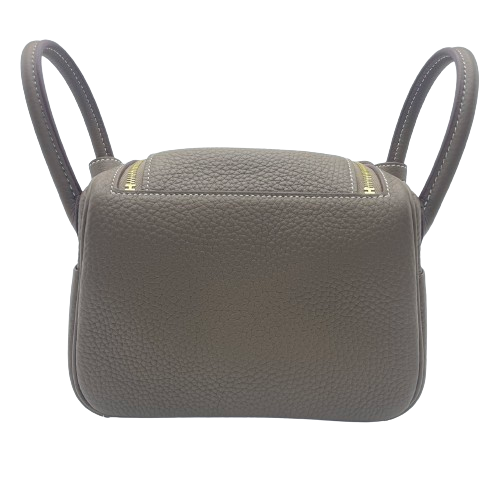 【現金特価あり】エルメス リンディ ミニ エトゥープ トリヨンクレマンス ゴールド金具 U刻印