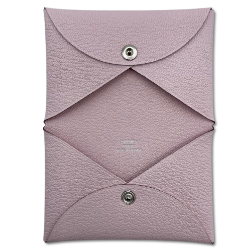 エルメス カルヴィ ローズダーリン シェーブル シルバー金具 W刻印