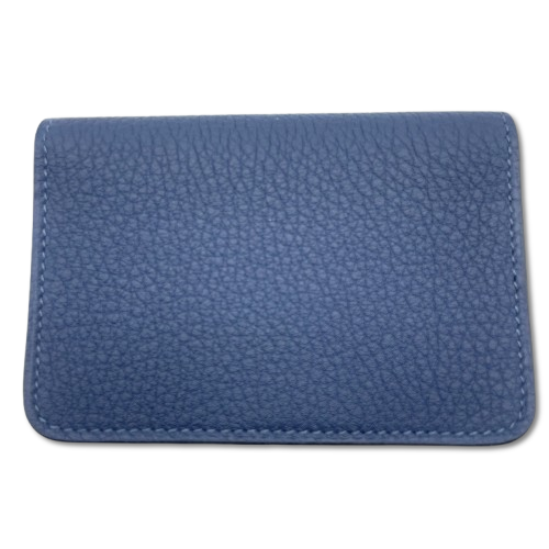 エルメス ドゴンカードケース ブルーアビス トゴ シルバー金具 W刻印