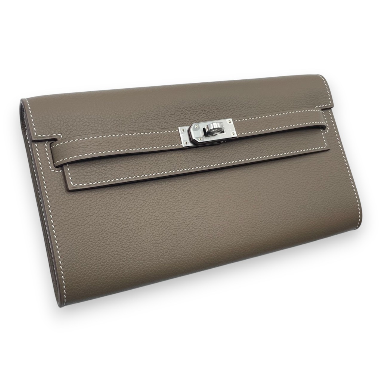 エルメス ケリートゥーゴー エトゥープ エヴァーカラー シルバー金具 K