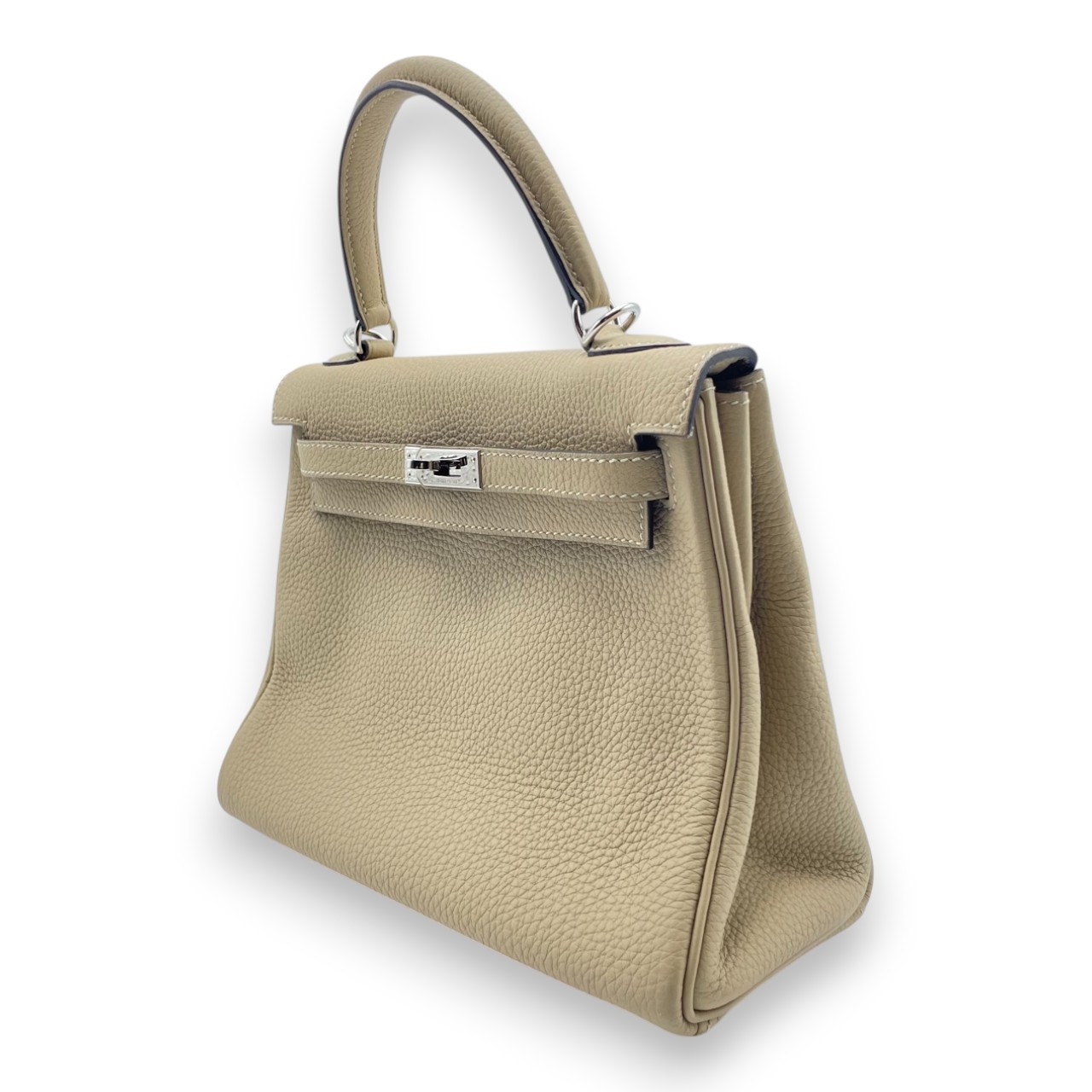 エルメス ケリー 25 トレンチ トゴ シルバー金具 A刻印