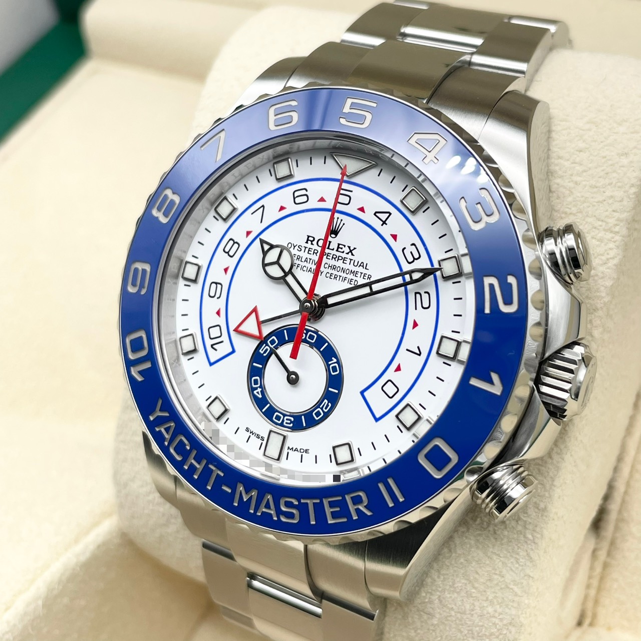 【廃盤なのに未使用レベルの超美品！！】ロレックス ヨットマスター II 116680 ホワイト ステンレススチール 44ｍｍ