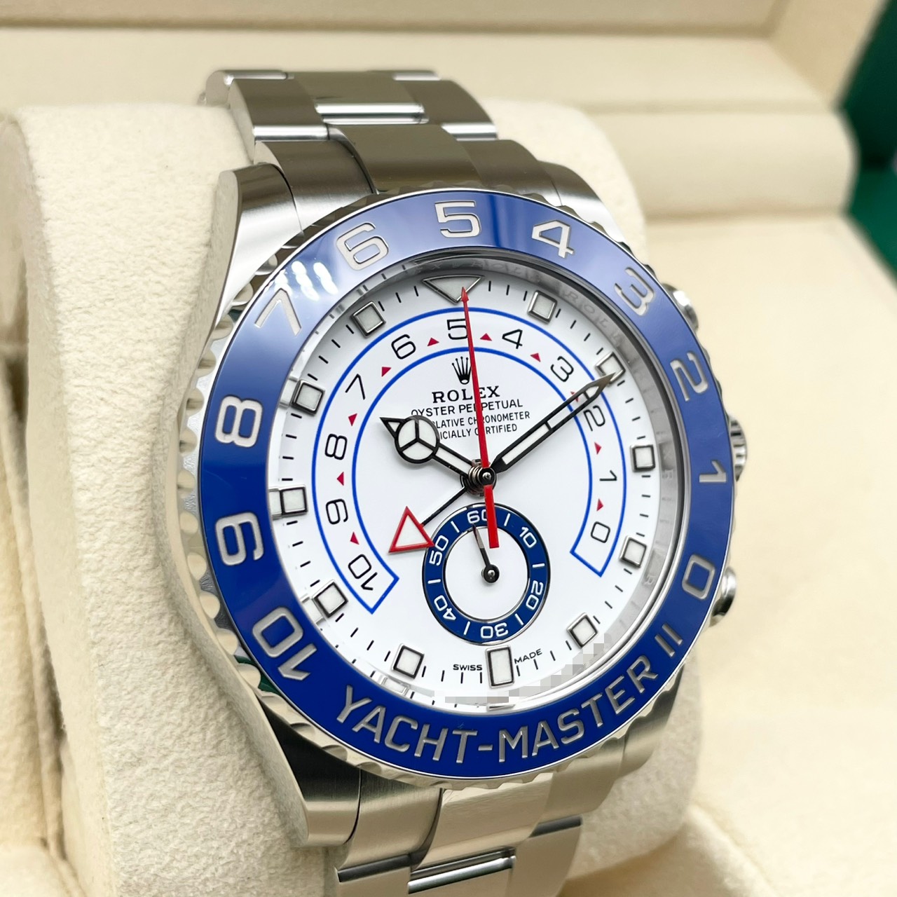 【廃盤なのに未使用レベルの超美品！！】ロレックス ヨットマスター II 116680 ホワイト ステンレススチール 44ｍｍ