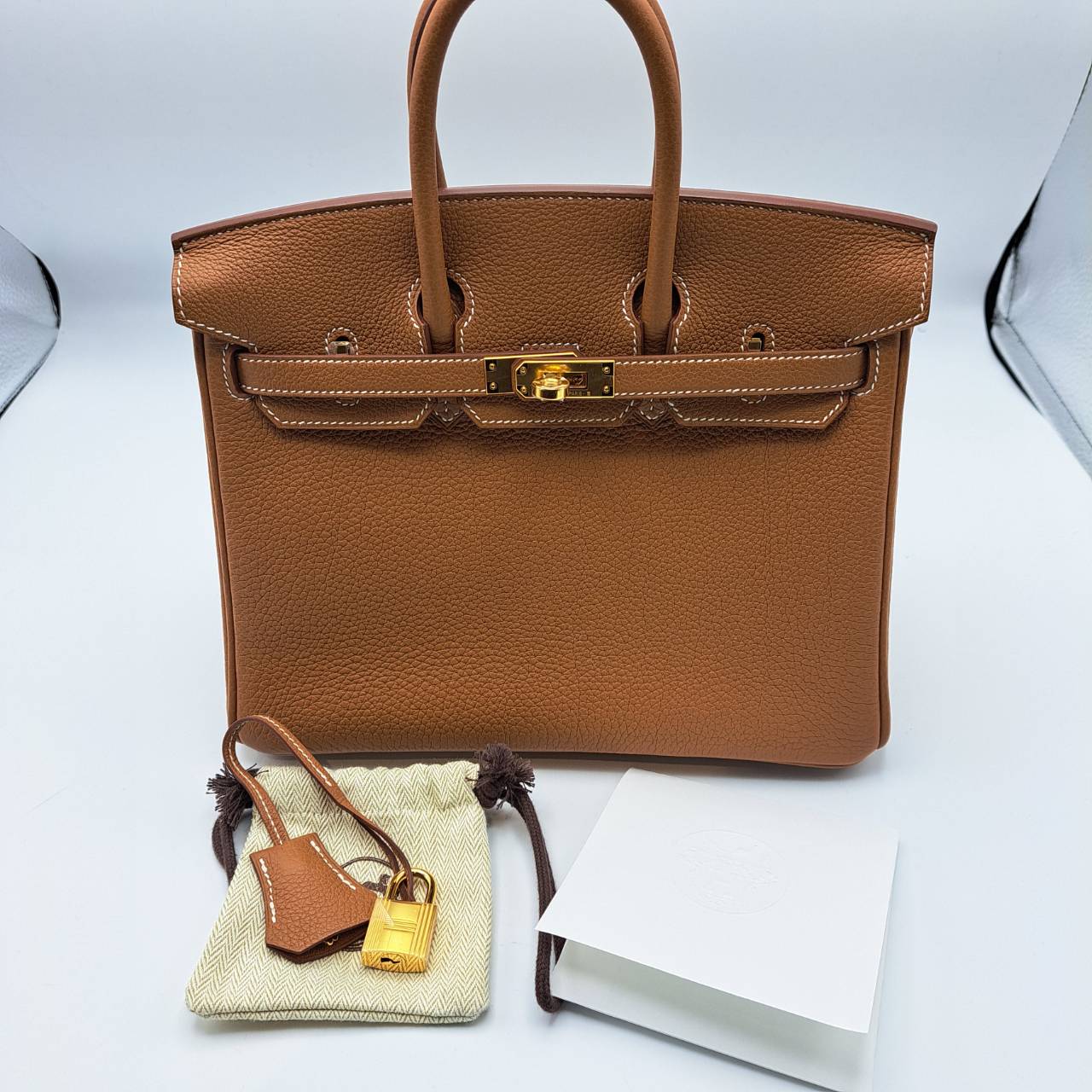 エルメス バーキン25 ゴールド トゴ ゴールド金具 B刻印