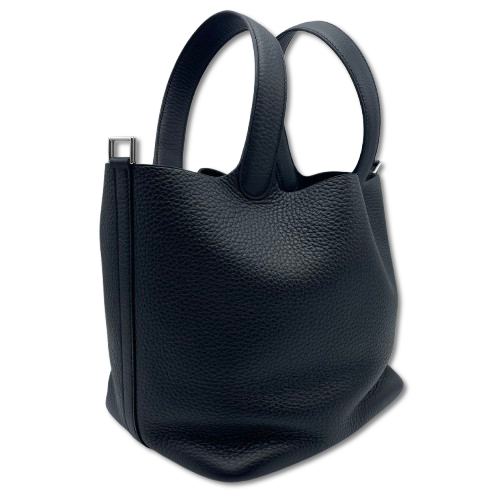 エルメス ピコタンロック MM ノワール トリヨンクレマンス シルバー金具 W刻印