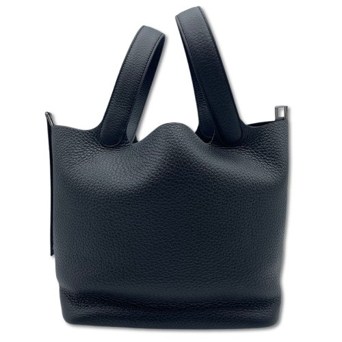 エルメス ピコタンロック MM ノワール トリヨンクレマンス シルバー金具 W刻印