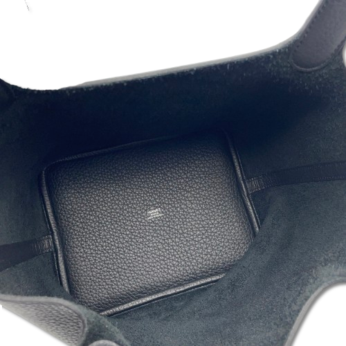 エルメス ピコタンロック MM ノワール トリヨンクレマンス シルバー金具 W刻印