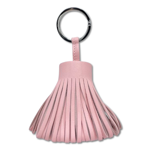 ■極美品■ エルメス カルメンチータ レザー チャーム 栞 レディース ピンク エルメス カルメンチャーム ローズサクラ シルバー金具 W刻印