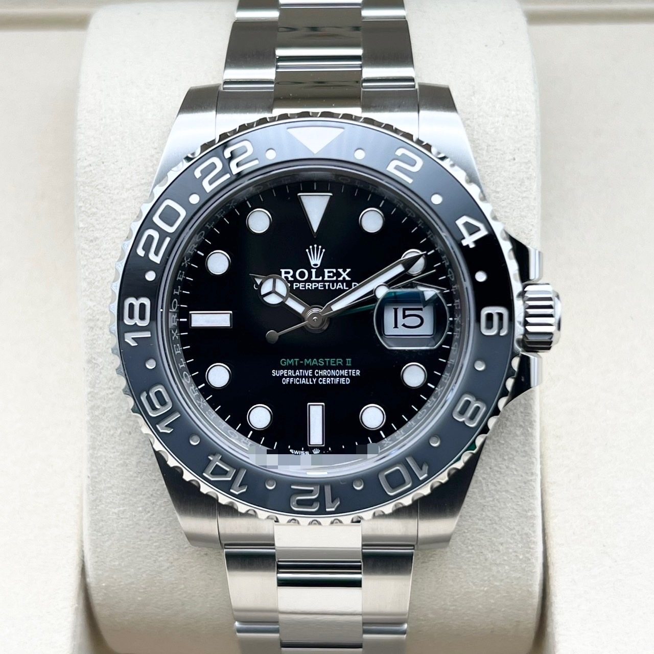 ロレックス GMTマスターII 126710GRNR ブラック オイスターブレス 40mm