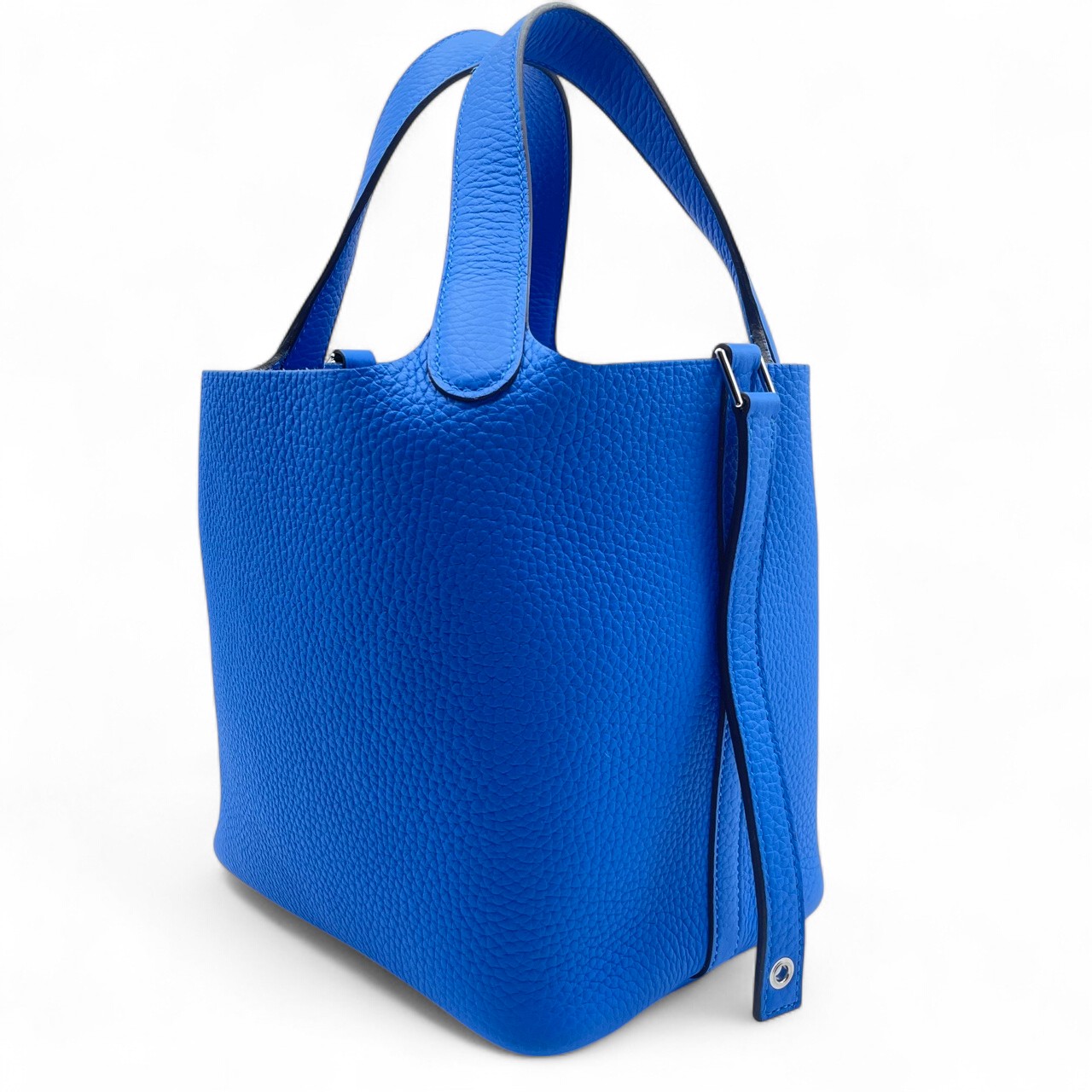 エルメス ピコタンロック PM ブルーイドラ トリヨンクレマンス シルバー金具 W刻印