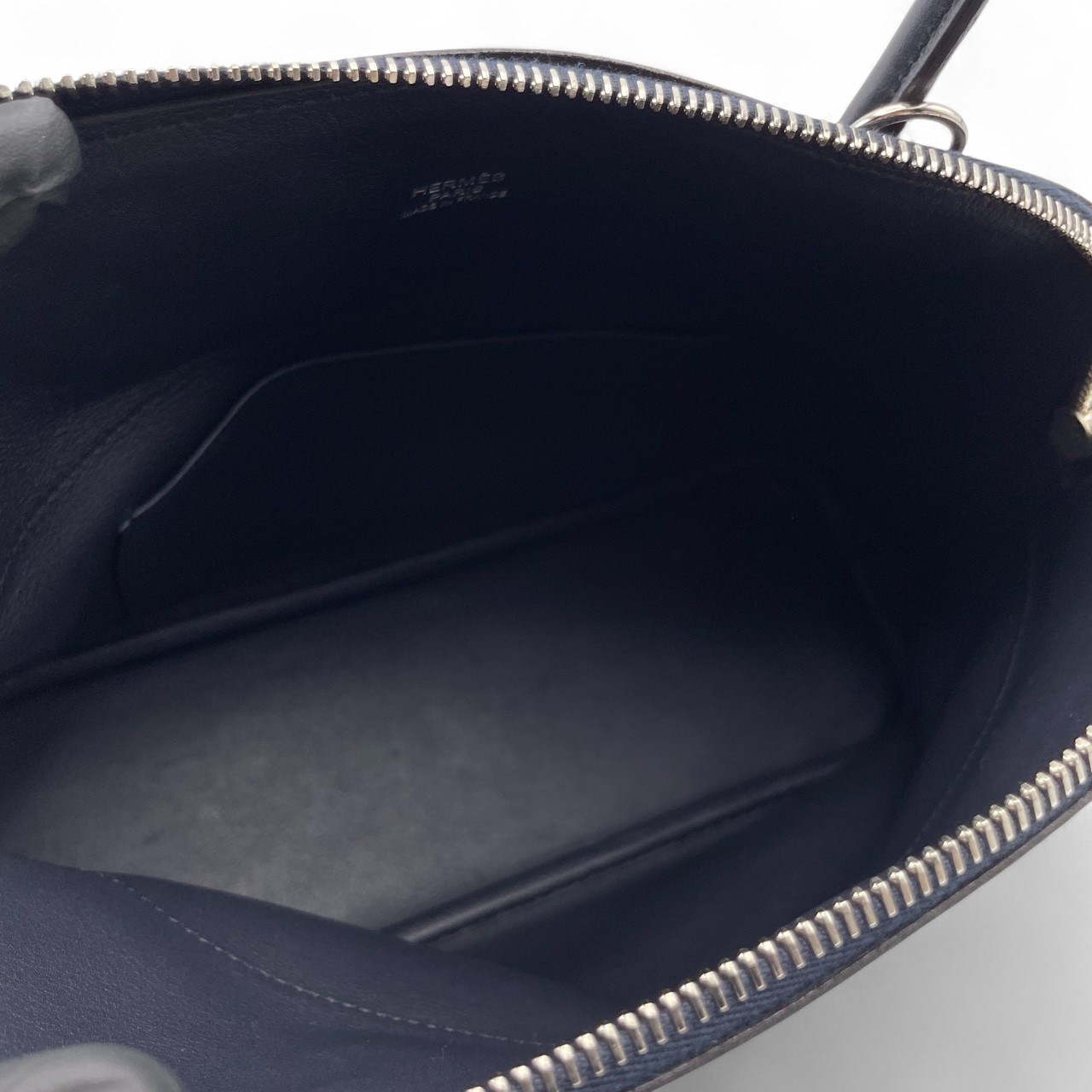 エルメス ボリード 27 ブルーインディゴ スイフト シルバー金具 A刻印