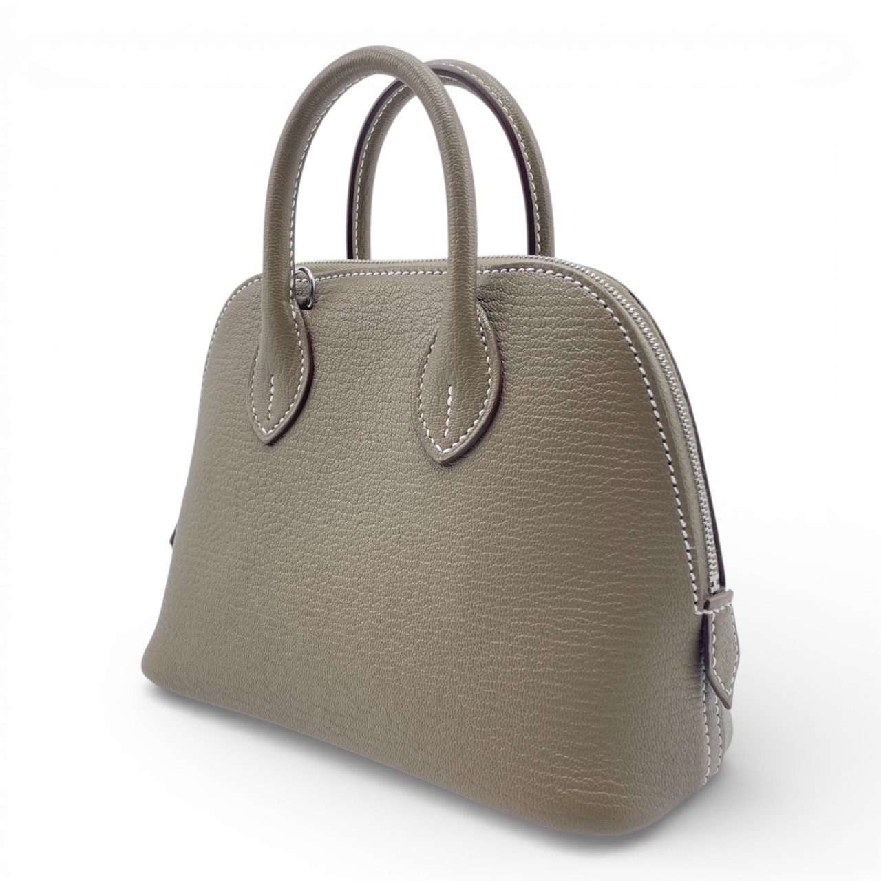 エルメス ボリード1923 ミニ エトゥープ シェーブル シルバー金具 K