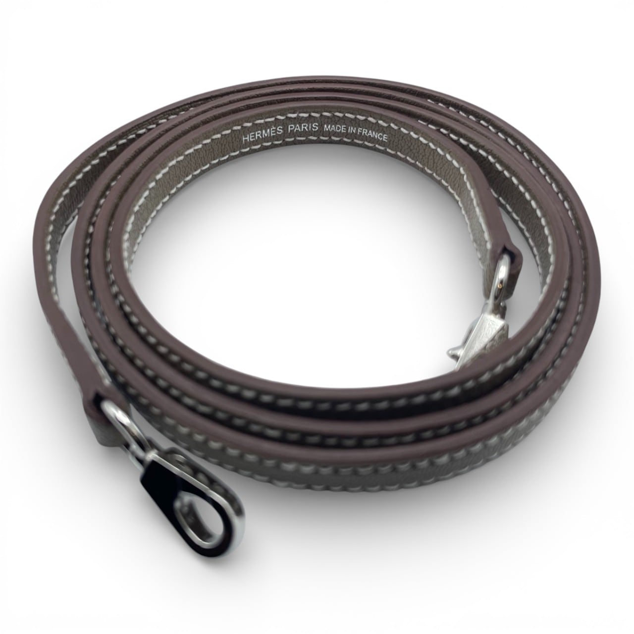 エルメス ボリード1923 ミニ エトゥープ シェーブル シルバー金具 K刻印