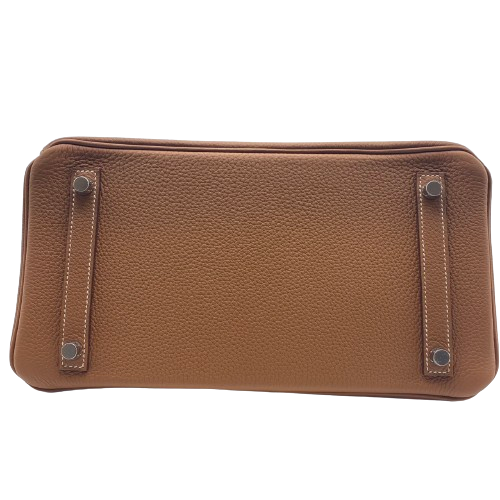 エルメス バーキン30 ゴールド トゴ シルバー金具 C刻印